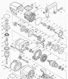 Makita DA4031 spare parts
