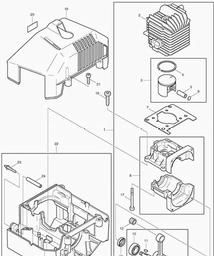 Makita DBC4000 spare parts
