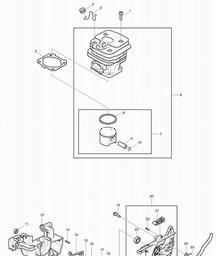 Makita DCS430 spare parts