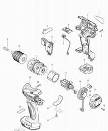 Makita DDF456 spare parts