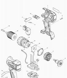 Makita DDF459 spare parts