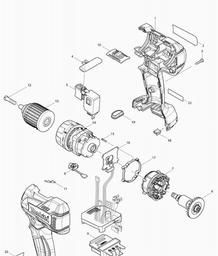 Makita DDF480 spare parts