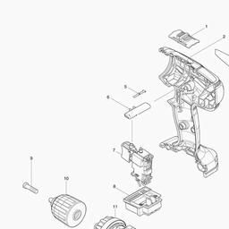 Makita DF347D spare parts