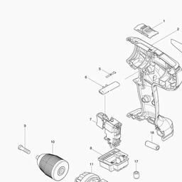 Makita DF457D spare parts