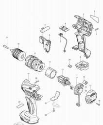 Makita DHP456 spare parts