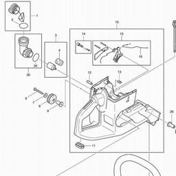 Makita DPC6400 spare parts