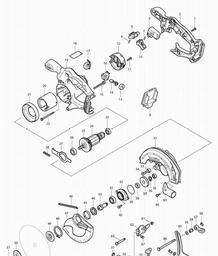 Makita DSS611 spare parts