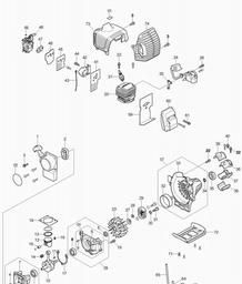 Makita EM2600L spare parts