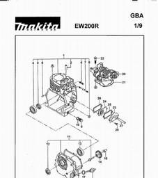 Makita EW200R spare parts