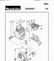 Makita EW200ST spare parts