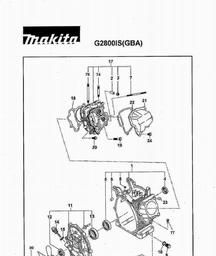 Makita G2800IS spare parts
