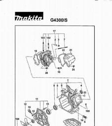 Makita G4300IS spare parts