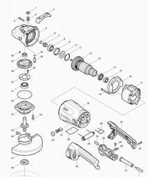 Makita GA7020S spare parts