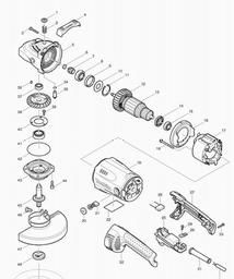 Makita GA7020 spare parts