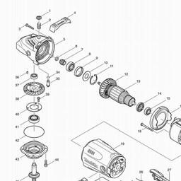 Makita GA9020S spare parts