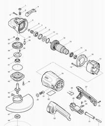 Makita GA9020 spare parts