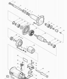 Makita GD0800C spare parts