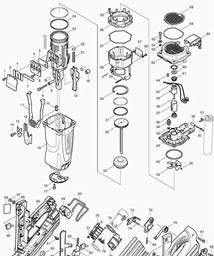 Makita GN900 spare parts