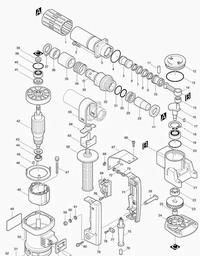 Makita HM0810T spare parts