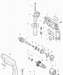 Makita HP1510 spare parts