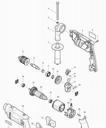 Makita HP1621 spare parts
