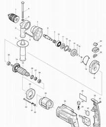 Makita HP1631 spare parts