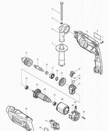 Makita HP1640 spare parts