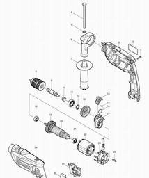 Makita HP1641 spare parts