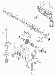 Makita HP2041 spare parts