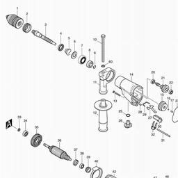 Makita HP2051 spare parts