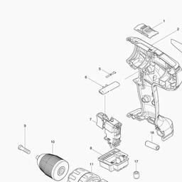 Makita HP457D spare parts