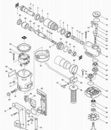Makita HR1820 spare parts