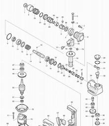 Makita HR2010 spare parts