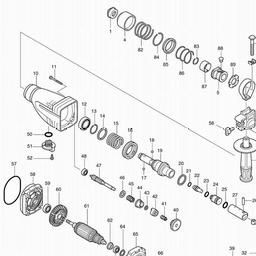 Makita HR2420 spare parts