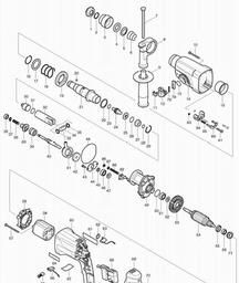 Makita HR2450 spare parts