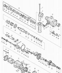 Makita HR2470T spare parts