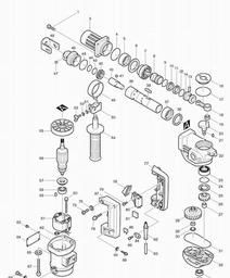 Makita HR3520 spare parts