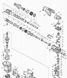 Makita HR3540C spare parts
