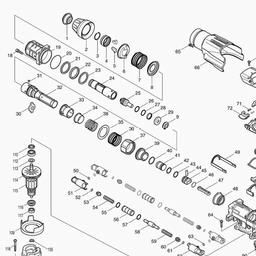 Makita HR3541FC spare parts