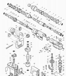 Makita HR4000C spare parts