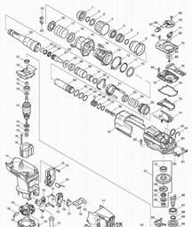 Makita HR4001C spare parts