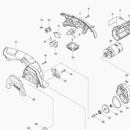 Makita HS300D spare parts