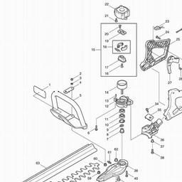 Makita HTR4900 spare parts