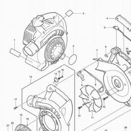 Makita PB2504 spare parts
