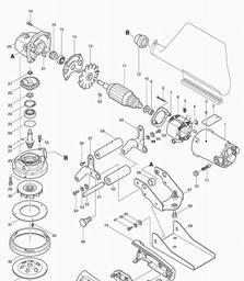 Makita PC1100 spare parts