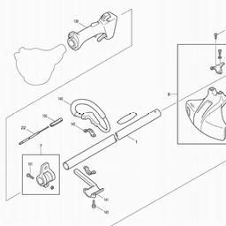 Makita RBC251 spare parts