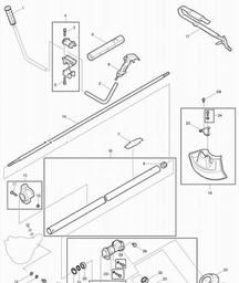 Makita RBC260 spare parts