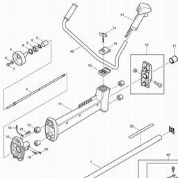 Makita RBC421L spare parts
