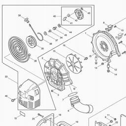 Makita RBL500 spare parts