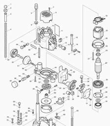 Makita RP0910 spare parts